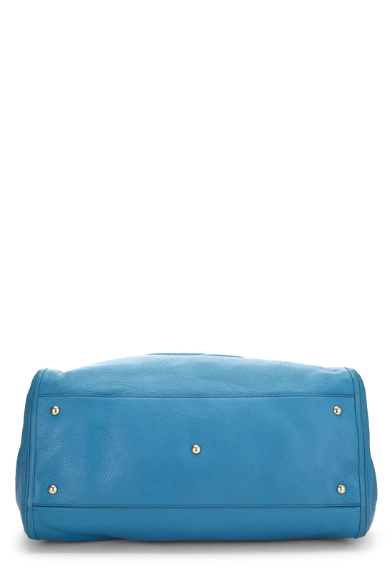 Blue Leather Soho Convertible Shoulder Bag, , large image number 4