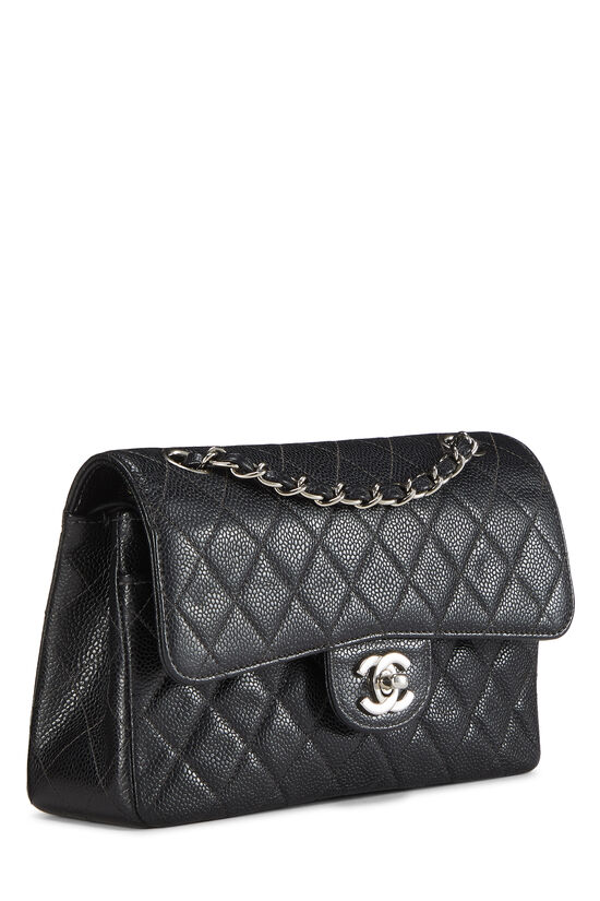 Black Quilted Caviar Classic Double Flap Small, , large image number 2