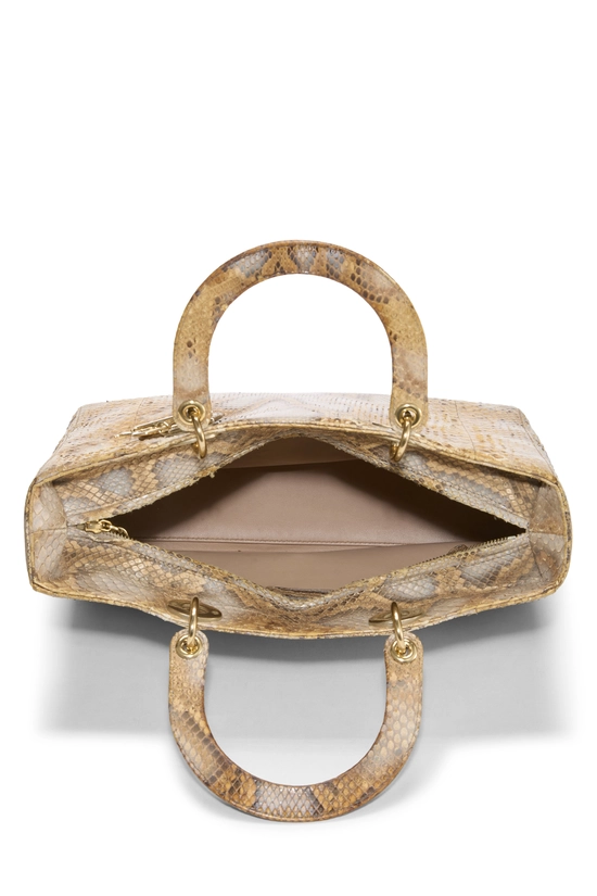 Brown Python Lady Dior Large, , large image number 5