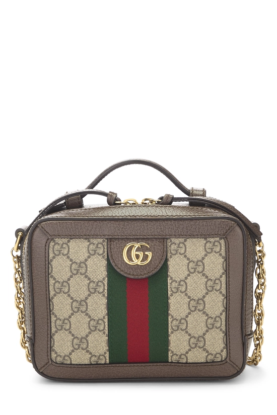 Pre-Owned Original GG Supreme Canvas Ophidia Top Handle Bag Mini ...