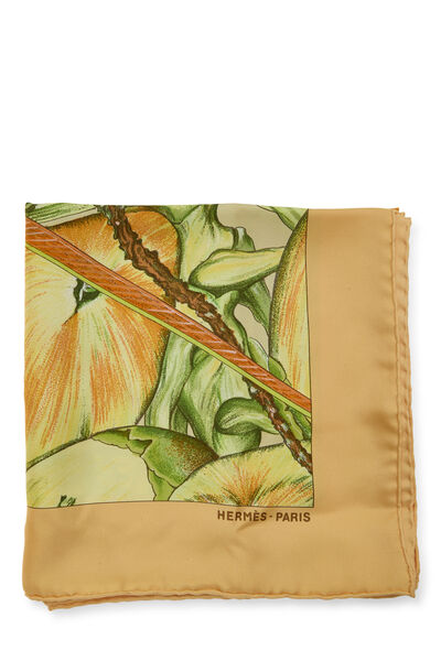 Yellow & Multicolor 'Jardin Creole' 90, , large