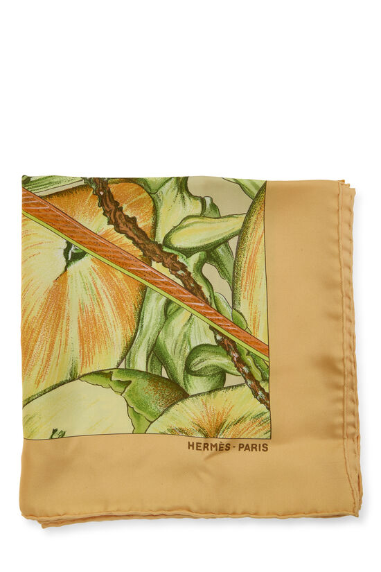 Yellow & Multicolor 'Jardin Creole' 90, , large image number 1