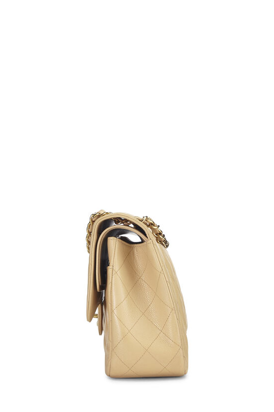 chanel gold bucket bag leather