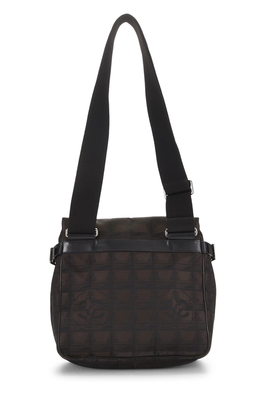 Brown Nylon Travel Line Shoulder Bag Small, , large image number 3