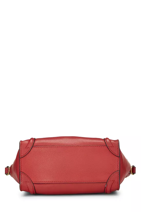 Red Leather Luggage Nano, , large image number 4