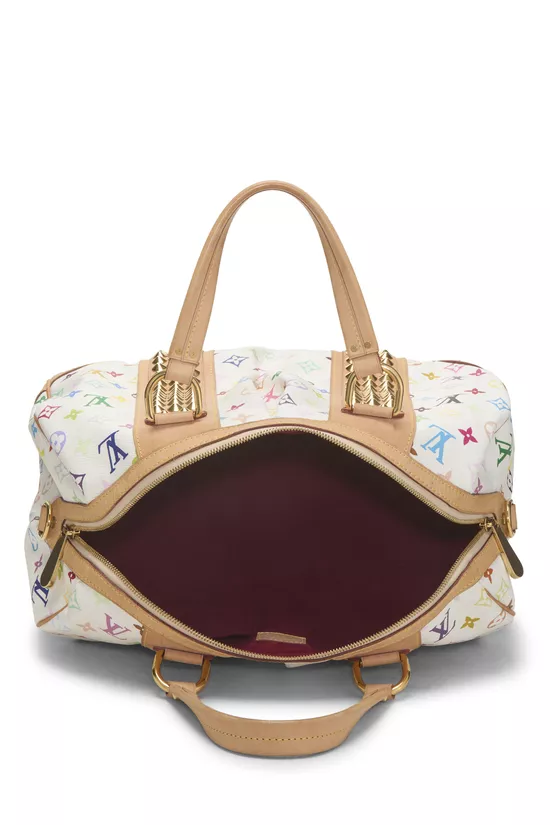 Takashi Murakami x Louis Vuitton White Monogram Multicolore Courtney MM, , large image number 5