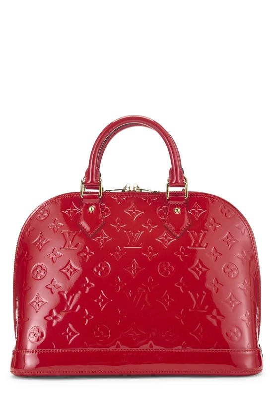 Red Monogram Vernis Alma PM NM, , large image number 3