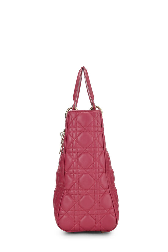 Pink Cannage Quilted Lambskin Lady Dior Large, , large image number 2
