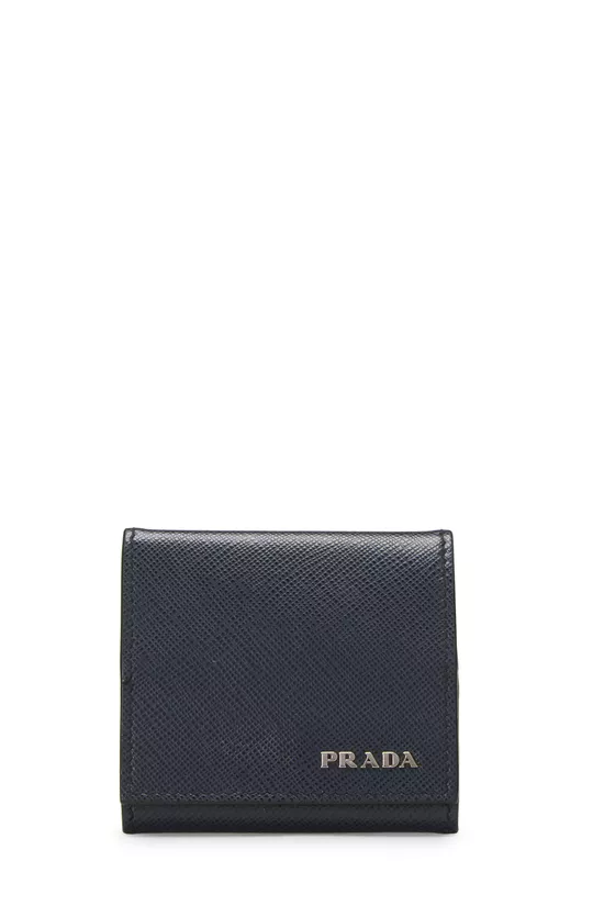 Navy Saffiano Coin Purse, , large image number 0