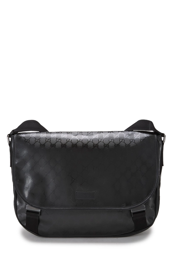 Black GG Imprime Buckle Flap Messenger Large, , large image number 0