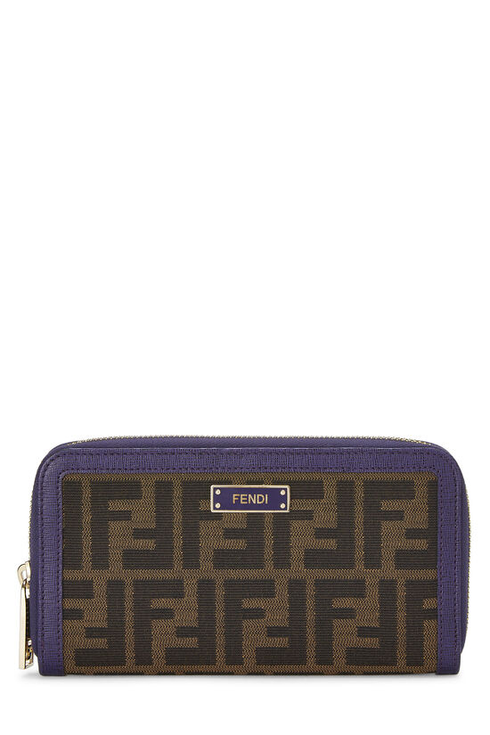Purple Zucca Canvas Zip Around Wallet, , large image number 0