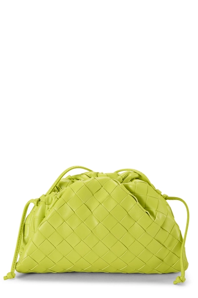 Green Intrecciato Leather "The Pouch" Mini