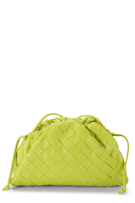Green Intrecciato Leather "The Pouch" Mini, , large image number 0