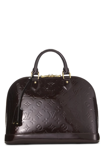 Louis Vuitton Rouge Fauviste Monogram Vernis Alma PM