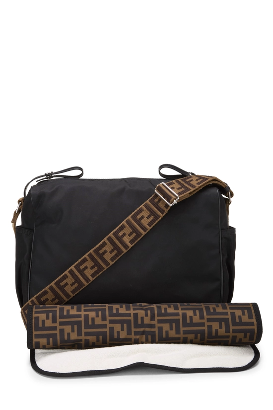 Black Nylon Diaper Bag, , large image number 3
