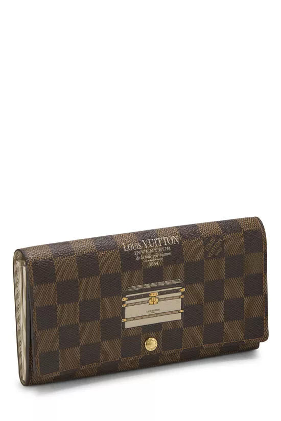 Damier Ebene Sarah Trunks & Locks Continental Wallet, , large image number 1