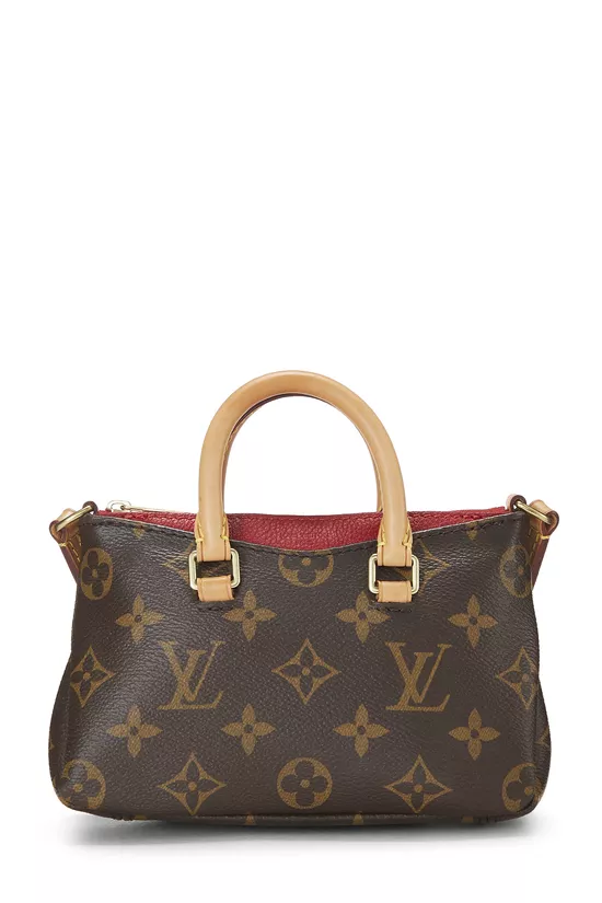 Red Monogram Canvas Pallas Nano, , large image number 0