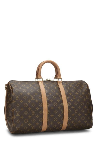 Monogram Canvas Keepall Bandouliere 45, , large