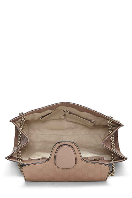Pink Guccissima Leather Emily Chain Shoulder Bag Large, , large image number 5