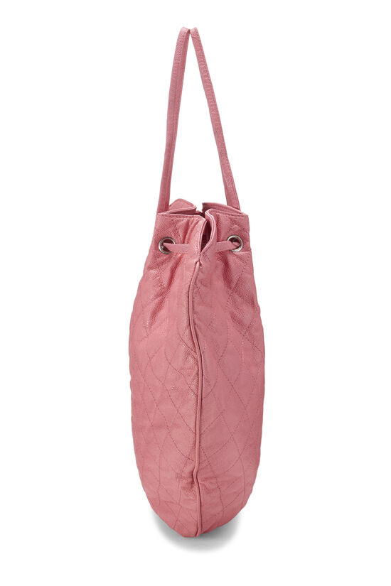 Pink Caviar Cocomark Drawstring Tote, , large image number 2