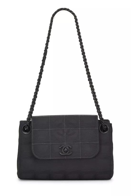 Black Nylon Travel Line Shoulder Bag Mini, , large image number 0