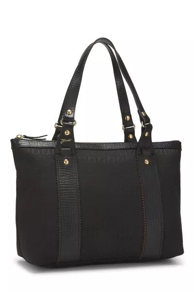 Black Zucchino Canvas Tote Medium, , large