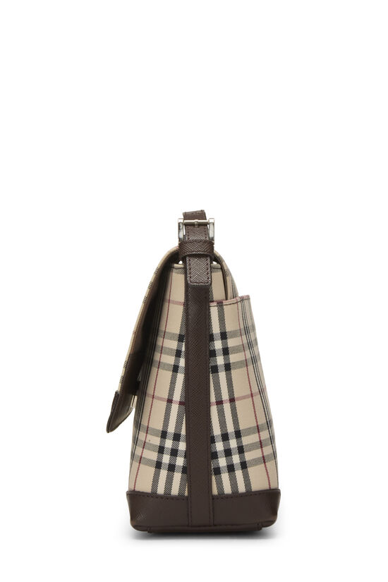 Brown House Check Jacquard Handbag Small, , large image number 2