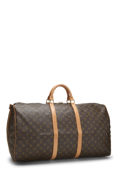 Monogram Canvas Keepall Bandouliere 60, , large