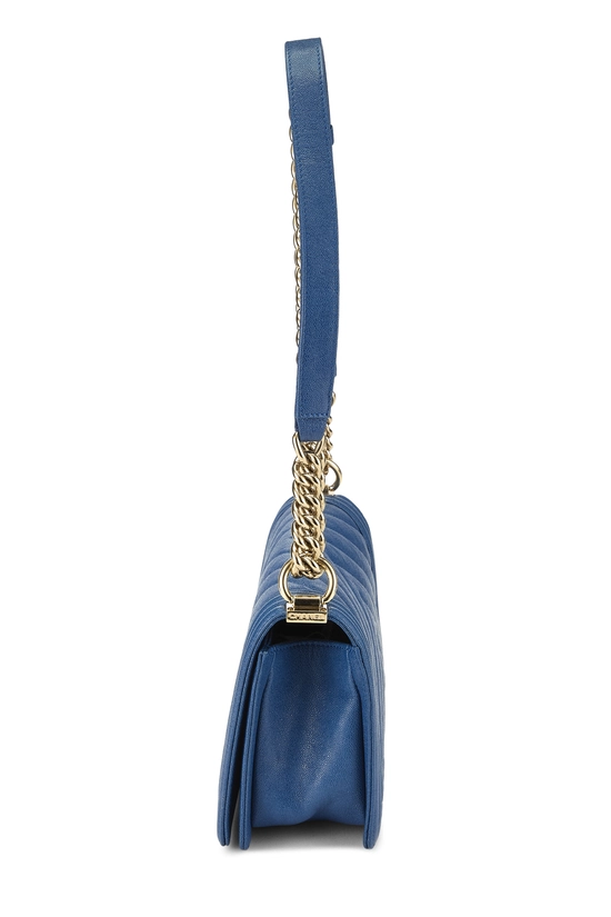 Blue Chevron Caviar Boy Bag Medium, , large image number 2