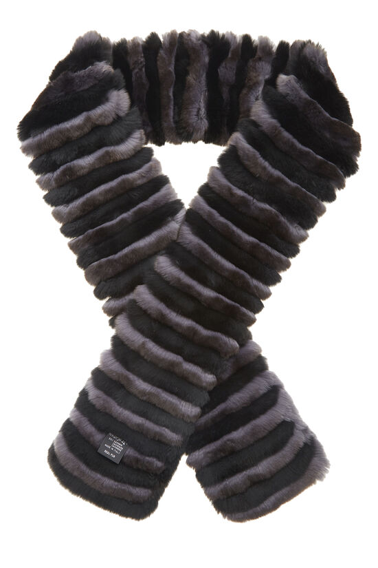 Black Fur Muffler, , large image number 1