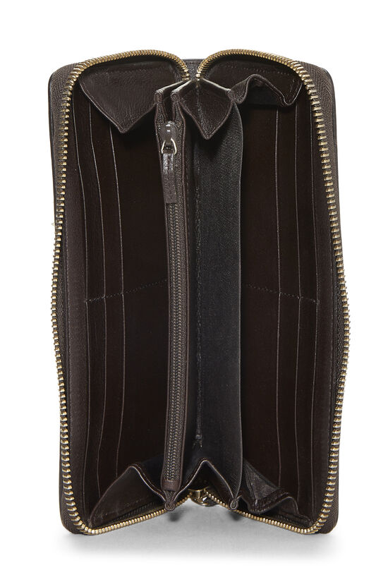 Brown Original GG Canvas Britt Zip Around Wallet, , large image number 3