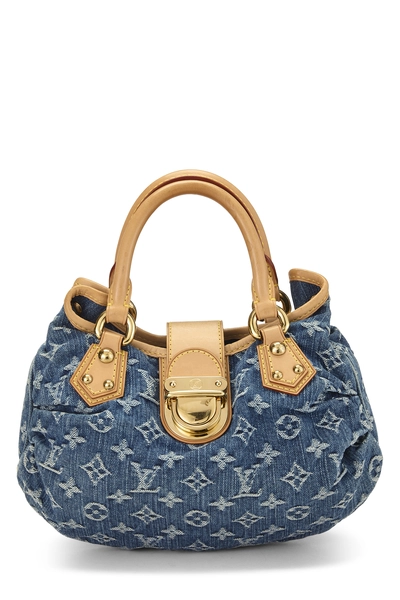 Blue Monogram Denim Pleaty