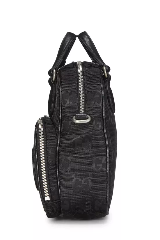 Black GG Nylon Off the Grid Shoulder Bag, , large image number 2