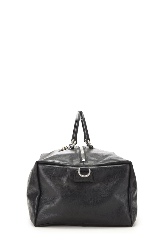 Black Leather Soft Backpack, , large image number 2