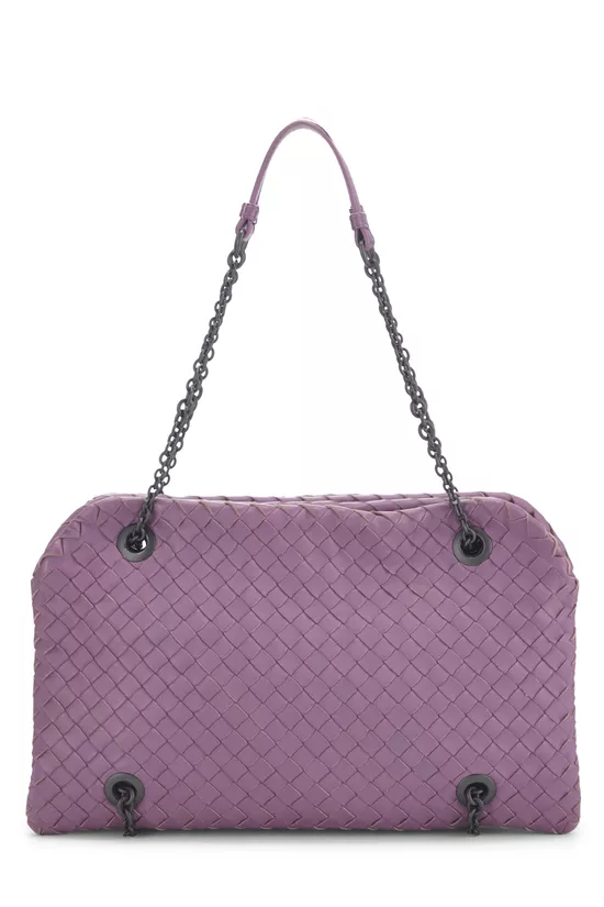 Purple Intrecciato Duo Chain Bag, , large image number 3