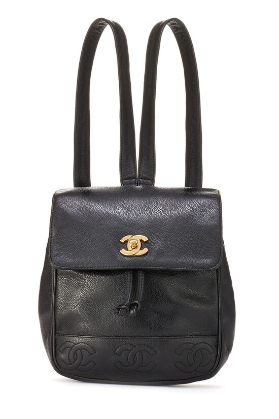 Chanel Black Caviar 3 CC Shoulder Bag Q6BHYK0FKB004