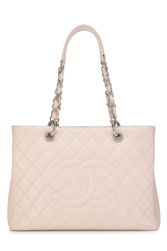 Pink Quilted Caviar Grand Shopping Tote (GST), , large image number 0