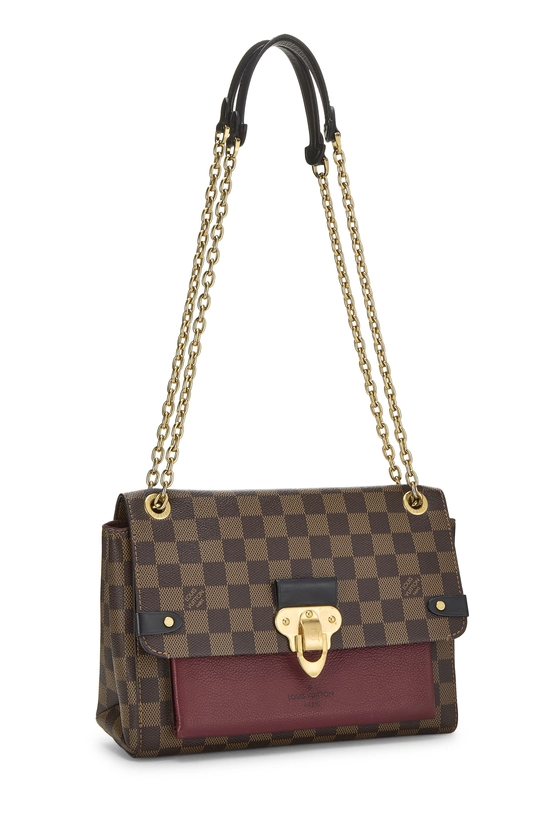 Burgundy Damier Ebene Vavin PM NM, , large image number 1