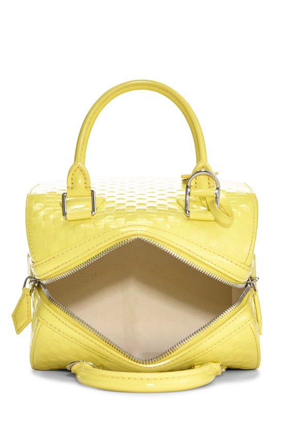 Yellow Damier Facette Speedy Cube PM, , large image number 5
