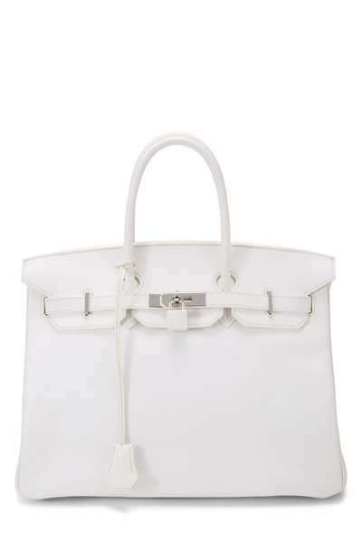 White Epsom Birkin 35