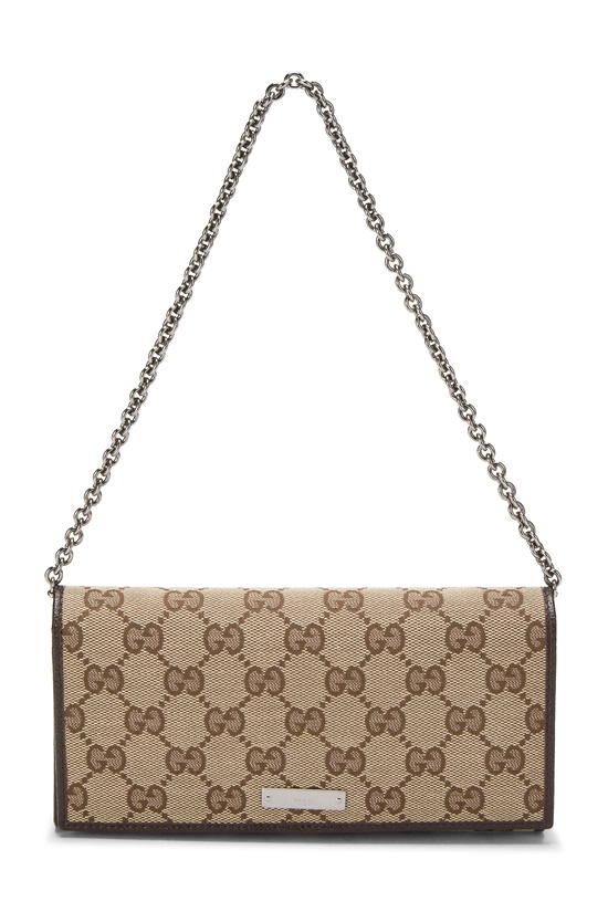 Original GG Canvas Wallet on Chain (WOC), , large image number 0