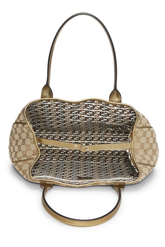 Gold Original GG Canvas Princy Tote, , large image number 5
