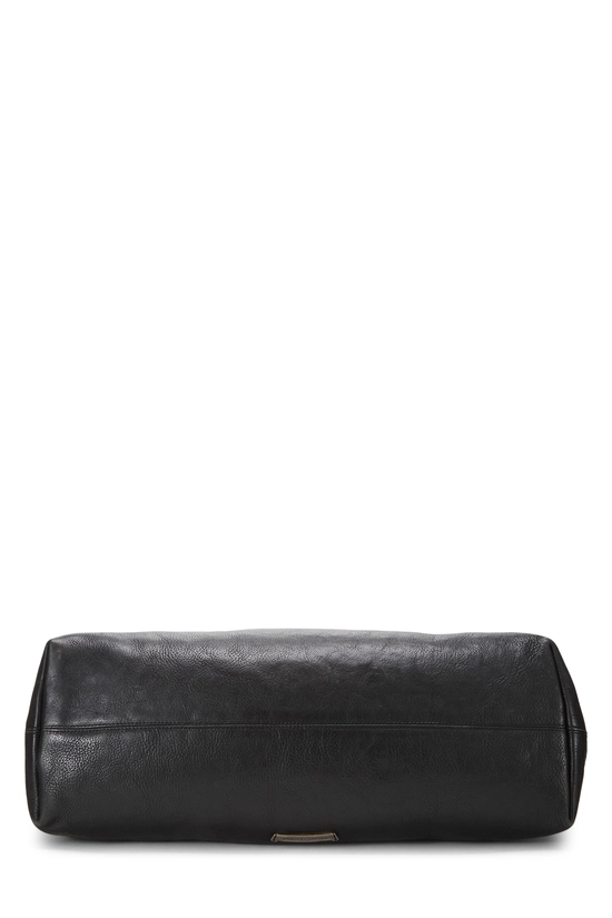 Black Leather 3 Crosses Patch Tote, , large image number 4