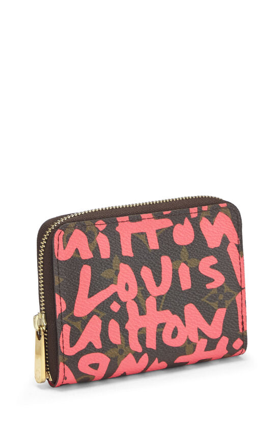 Louis Vuitton Pink Graffiti Stephen Sprouse Limited Edition Zippy Wallet  Louis Vuitton