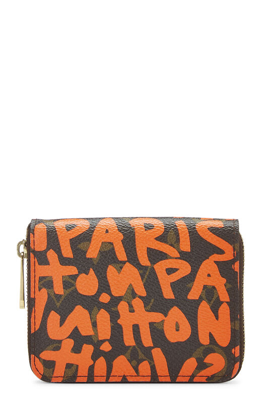 Stephen Sprouse x Louis Vuitton Orange Graffiti Zippy Coin Purse, , large image number 1