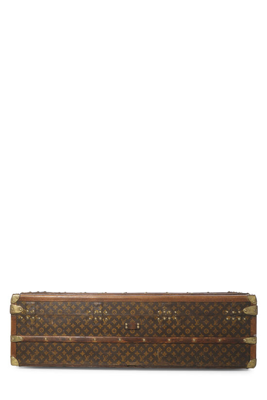 Louis Vuitton Brown Mini Monogram Coated Canvas, Wood And Black