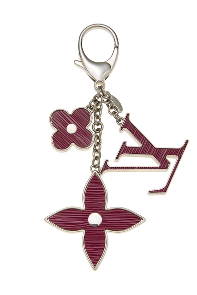 Purple Fleur De Epi Bag Charm, , large