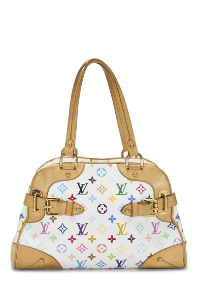 Louis Vuitton Takashi Murakami x Louis Vuitton White Monogram Multicolore Claudia