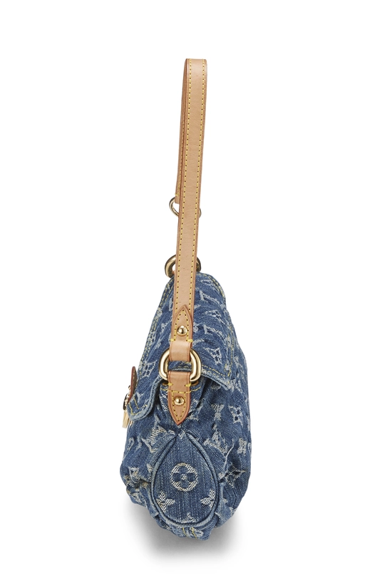 Blue Monogram Denim Pleaty Mini, , large image number 2