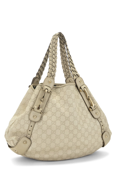 White Guccissima Pelham Tote, , large
